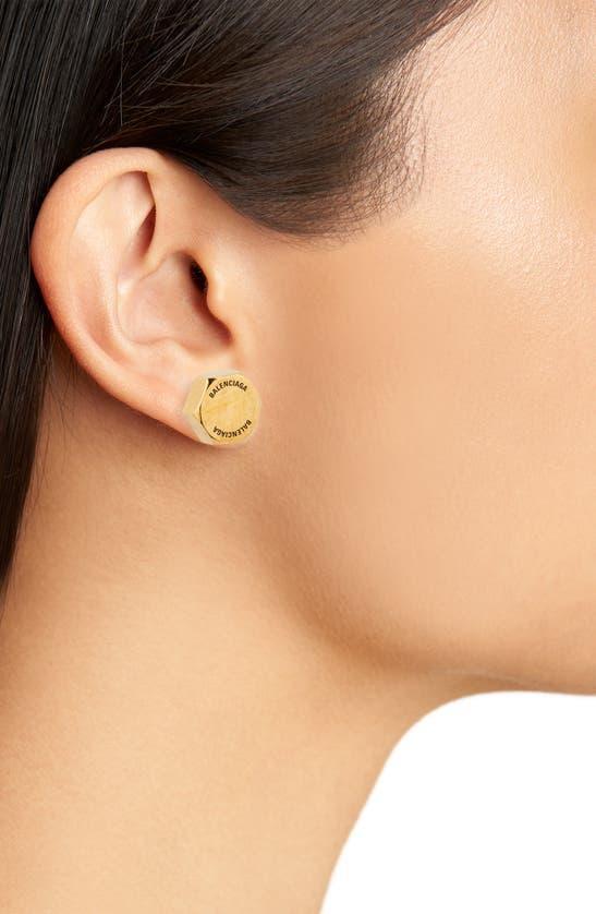 Vlogo Signature Stud Earrings In Gold Product Image