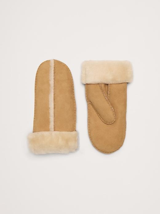 Shearling Mittens by Crown Cap Product Image