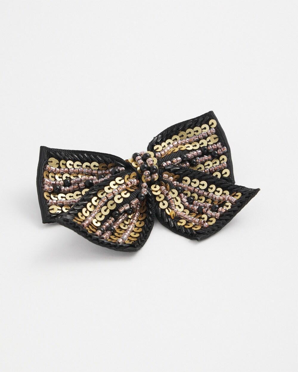 Sequin Bow Brooch Product Image