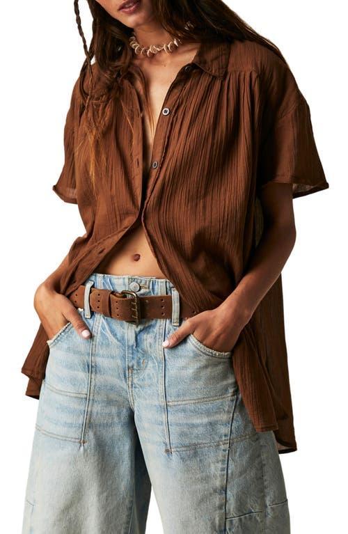 Free People Float Away Button-Up Shirt Product Image