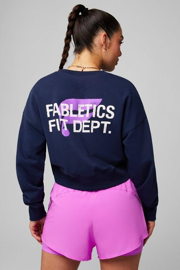 Year Round Terry Cropped Sweatshirt Product Image