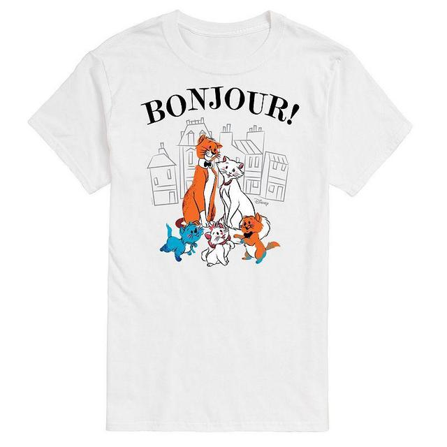 Disneys Aristocats Big & Tall Bonjour Graphic Tee, Mens Product Image