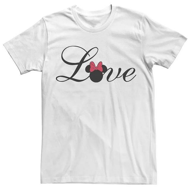 Disneys Mickey And Friends Minnie Mens Love Text Tee, Boys Product Image