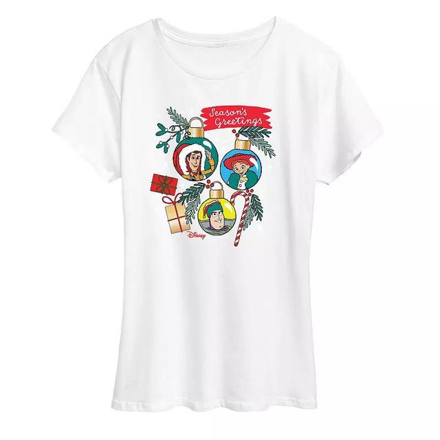 Disney / Pixars Toy Story Womens Seasons Greetings Graphic Tee, Girls Product Image