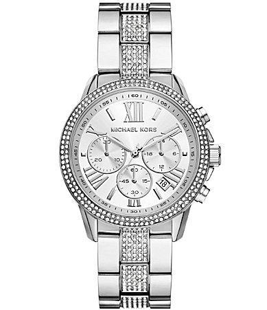 Michael Kors Womens Brynn Quartz Chronograph Stainless Steel Bracelet Watch Product Image