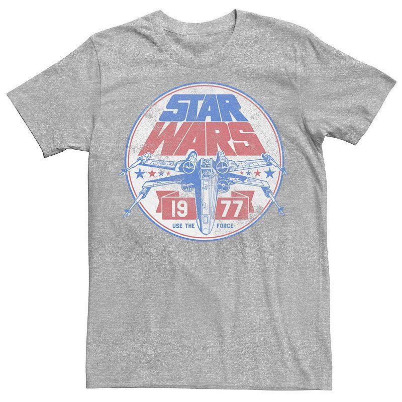 Mens Star Wars Patriotic X-Wing Vintage Badge Graphic Tee Product Image