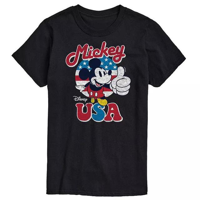 Disneys Mickey Mouse Big & Tall USA Graphic Tee, Mens Product Image