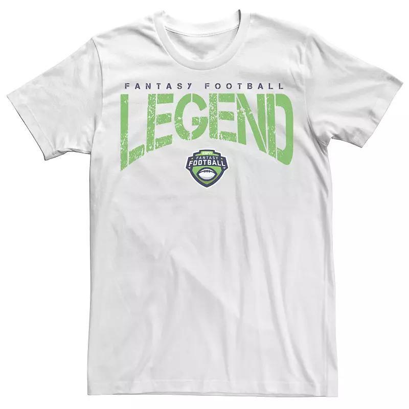 Mens ESPN Fantasy Football Legened Text Tee White Product Image