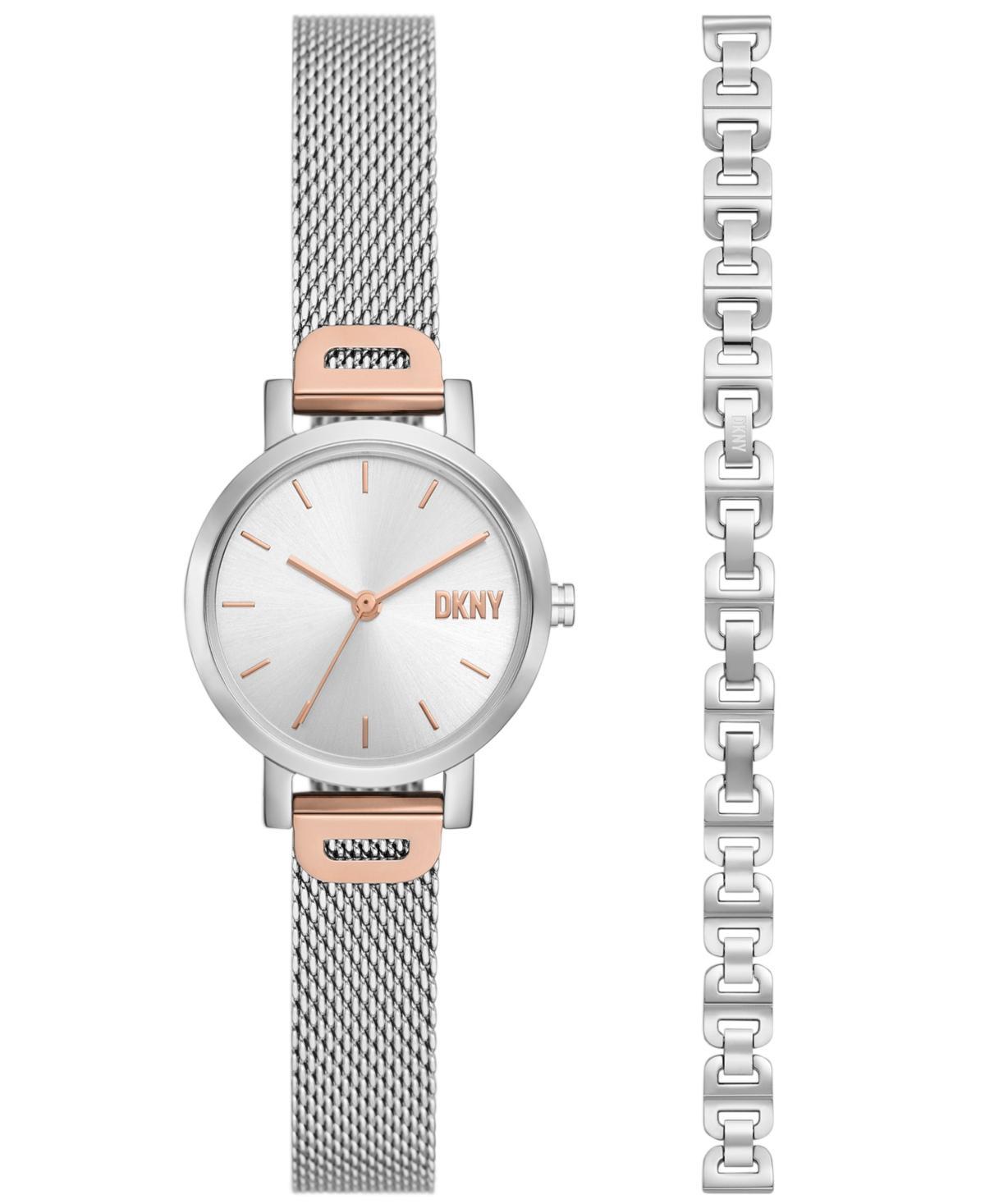 Dkny Womens Soho Three Hand Two-Tone Stainless Steel Watch Gift Set 24mm - Two-Tone Product Image