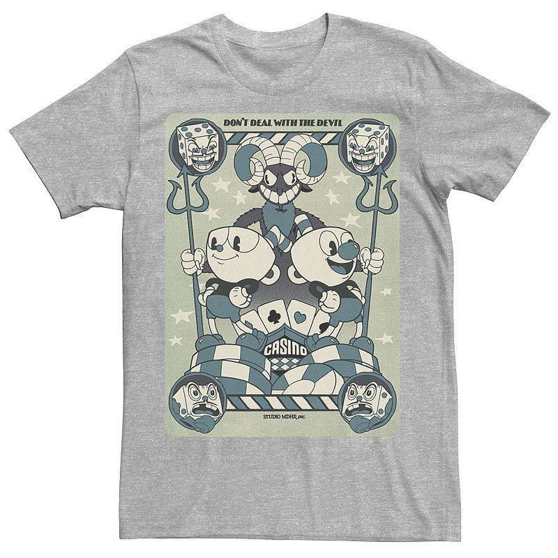 Mens Cuphead Happy Playing Card Poster Tee Product Image