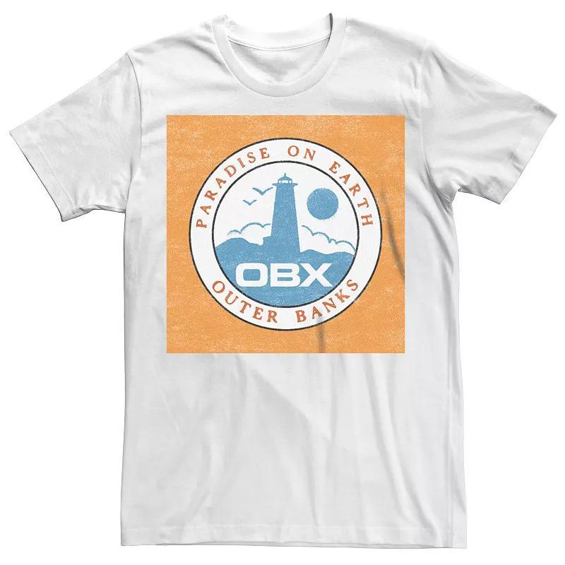 Mens Outer Banks Paradise On Earth Lighthouse Badge Graphic Tee Product Image