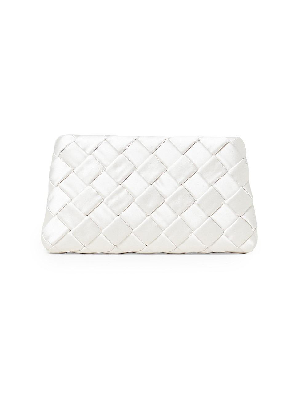 Womens Aviva Woven Satin Clutch Product Image