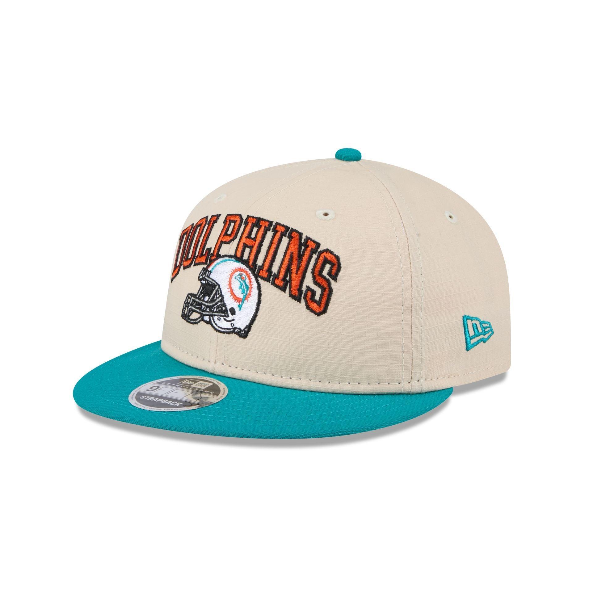 Miami Dolphins Historic Helmet Retro Crown 9FIFTY Snapback Hat Male Product Image