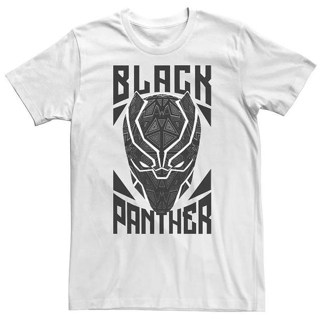 Big & Tall Marvel Avengers Black Panther Geometric Helmet Tee, Mens Product Image