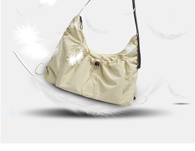 Nylon Drawstring Plain Shoulder Bag Product Image