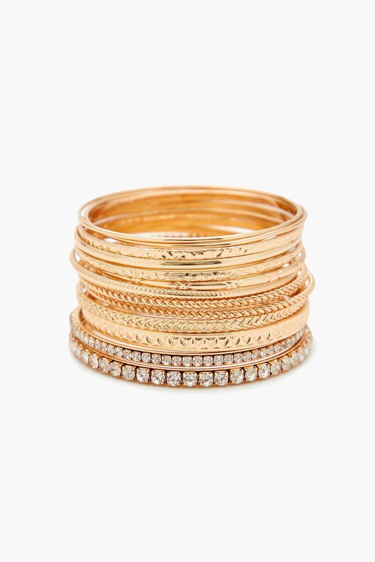 Etched Bangle Bracelet Set | Forever 21 Product Image