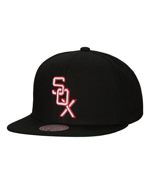 Mens Mitchell & Ness Black Chicago White Sox Cooperstown Collection Evergreen Snapback Hat Product Image