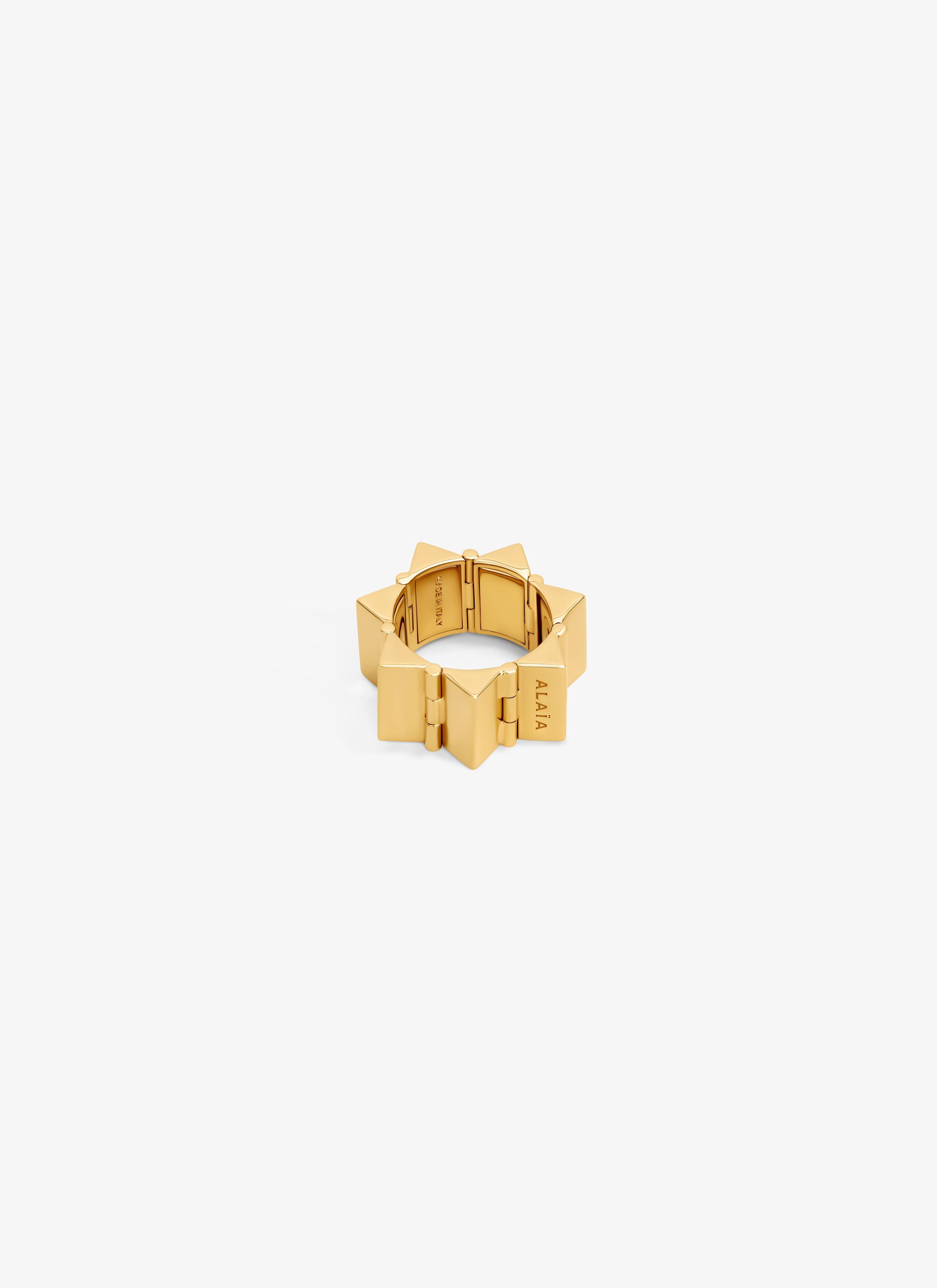 Gold PYRAMID RING  Product Image