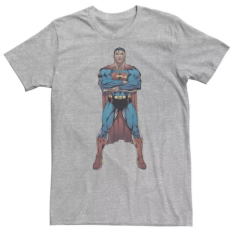 Big & Tall DC Comics Superman Power Stance Comic Poster Tee, Mens Product Image