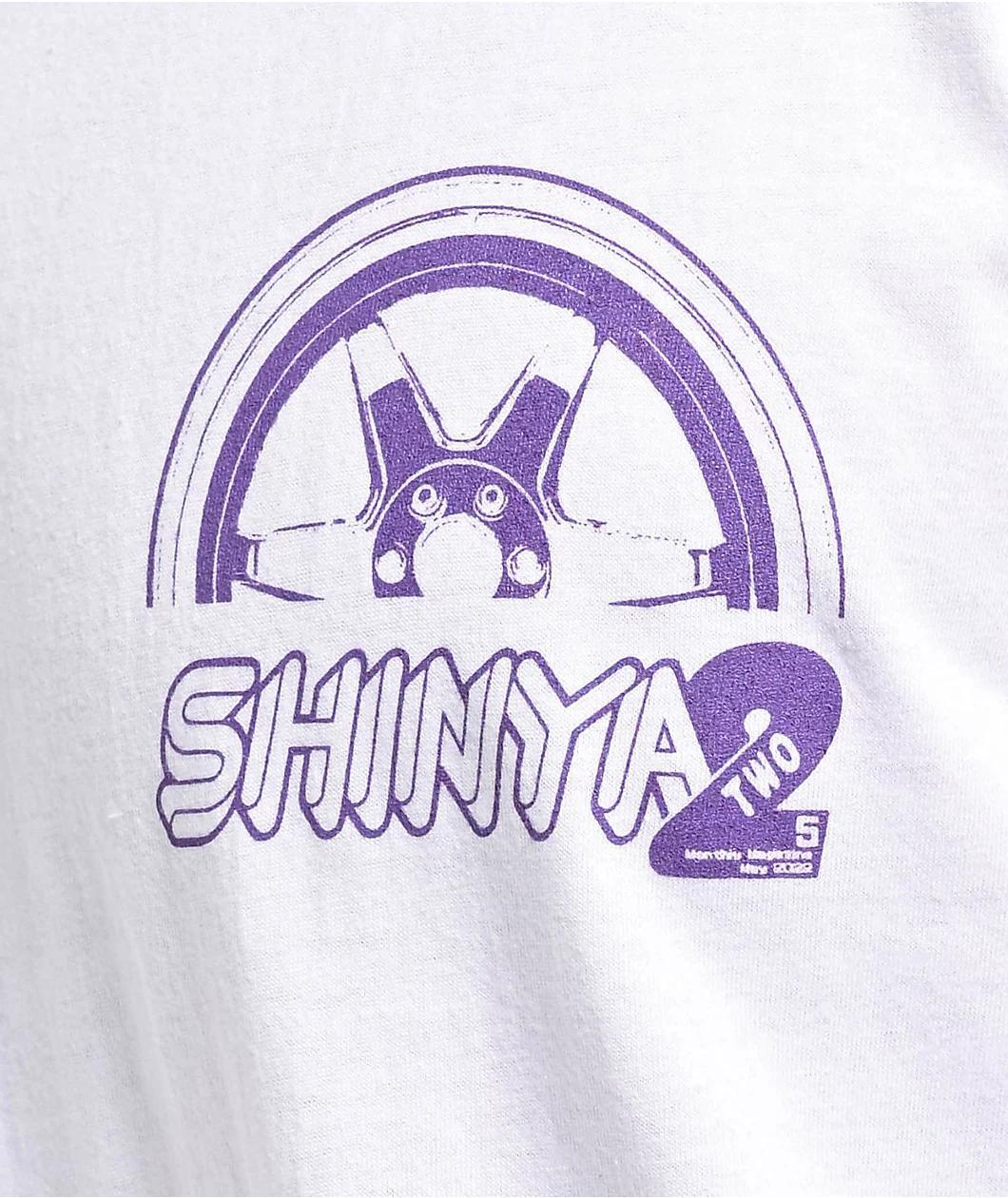 Shinya Wheels Plz White T-Shirt Product Image