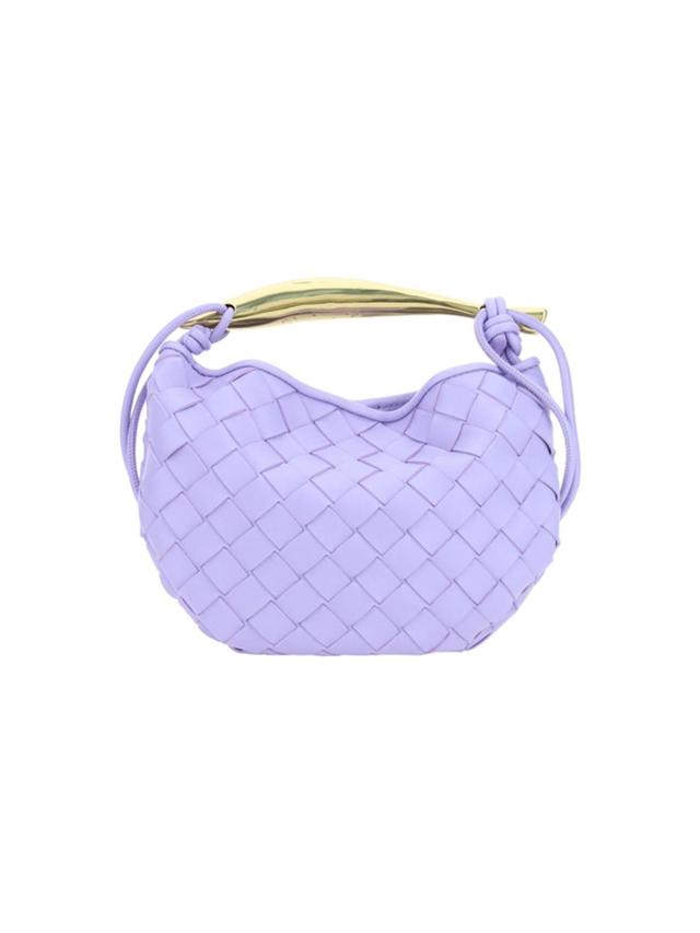 Mini Sardine Intrecciato Top-handle Bag In Purple Product Image