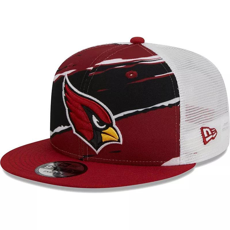 Mens New Era Cardinal Arizona Cardinals Tear Trucker 9FIFTY Snapback Hat Product Image