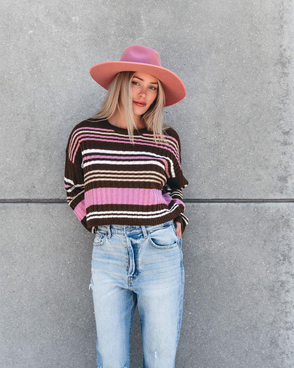 Daniella Multi Striped Sweater Product Image