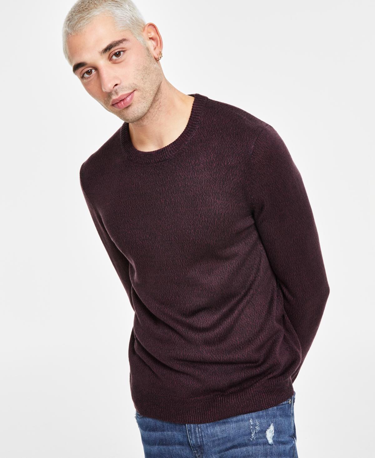 I.n.c. International Concepts Mens Regular-Fit Textured Crewneck Sweater, Created for Macys Product Image