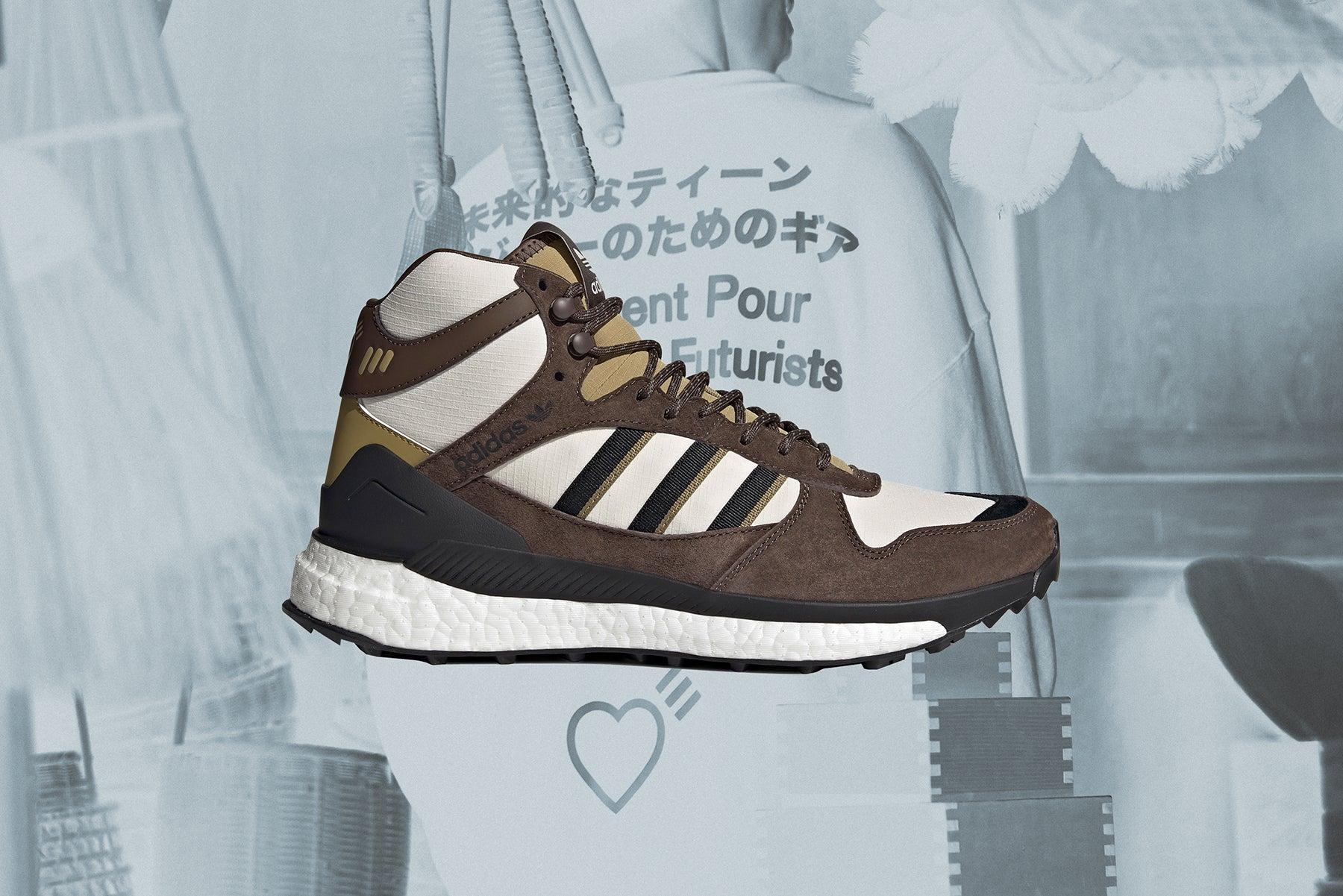 Adidas Originals x Human Made Marathon Free Hiker - White/Khaki Male Product Image