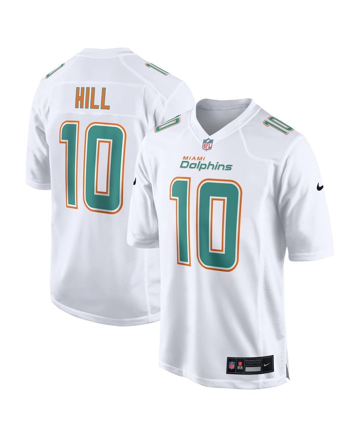 Mens Nike Tyreek Hill White Miami Dolphins Fashion Game Jersey - White Product Image