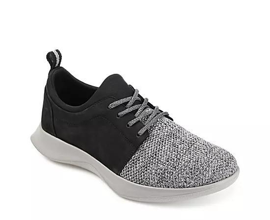 Thomas & Vine Hadden Knit Mens Leather Casual Sneakers Product Image