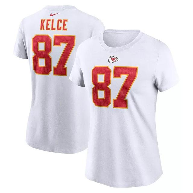 Womens Nike Travis Kelce Kansas City Chiefs Player Name & Number T-Shirt Product Image