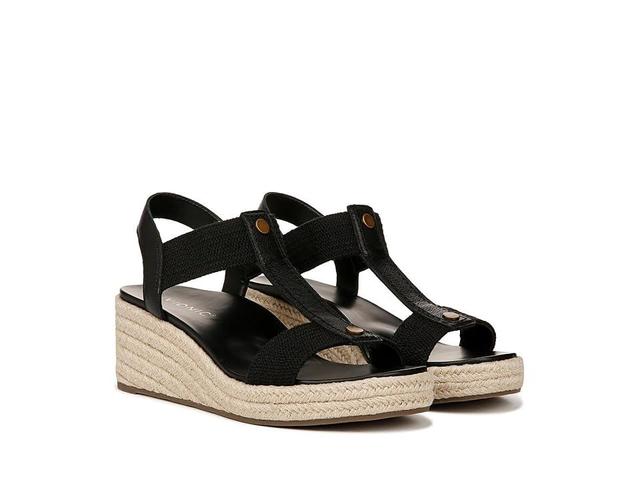 Vionic Calera Leather Wedge Espadrille Sandals Product Image