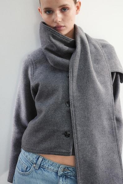 Felted Jacket with Scarf Product Image