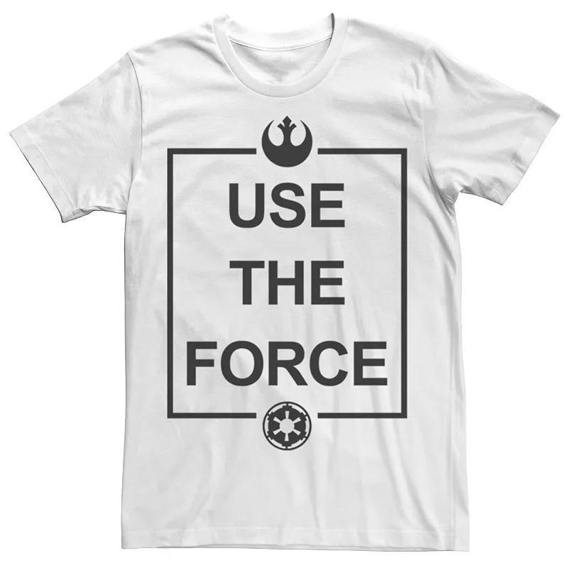 Mens Star Wars Use The Force Simple Text Logo Tee Product Image