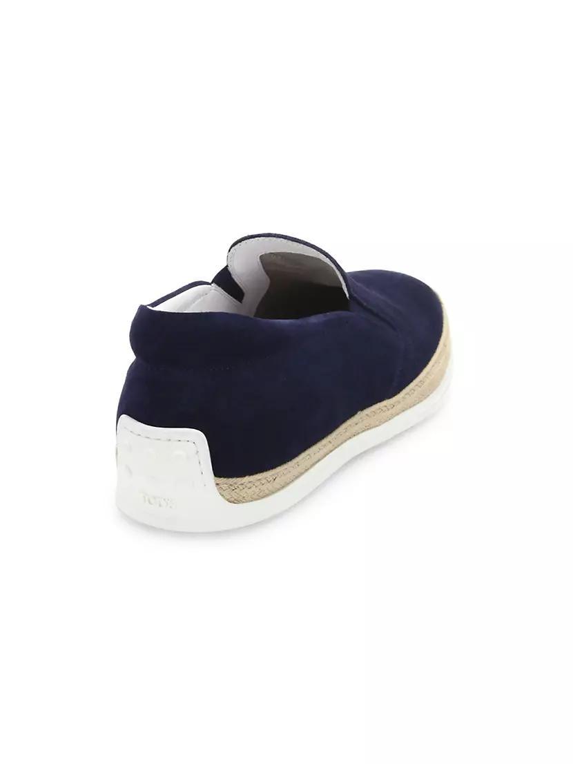 Jute-Trimmed Suede Espadrille Sneakers Product Image