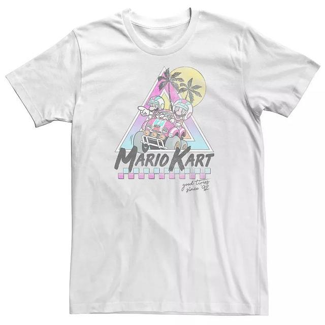 Big & Tall Mario Kart Mario And Luigi Good Time Since 92 Vintage Tee, Mens Product Image