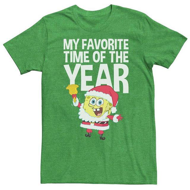 Mens Spongebob Squarepants Santa Christmas Tee Product Image