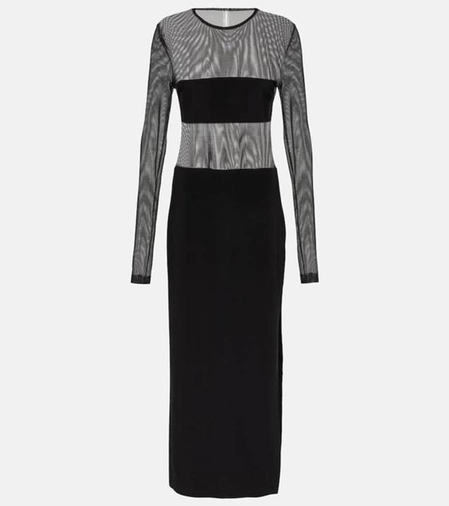 NORMA KAMALI Dash Dash Maxi Dress In Black Product Image