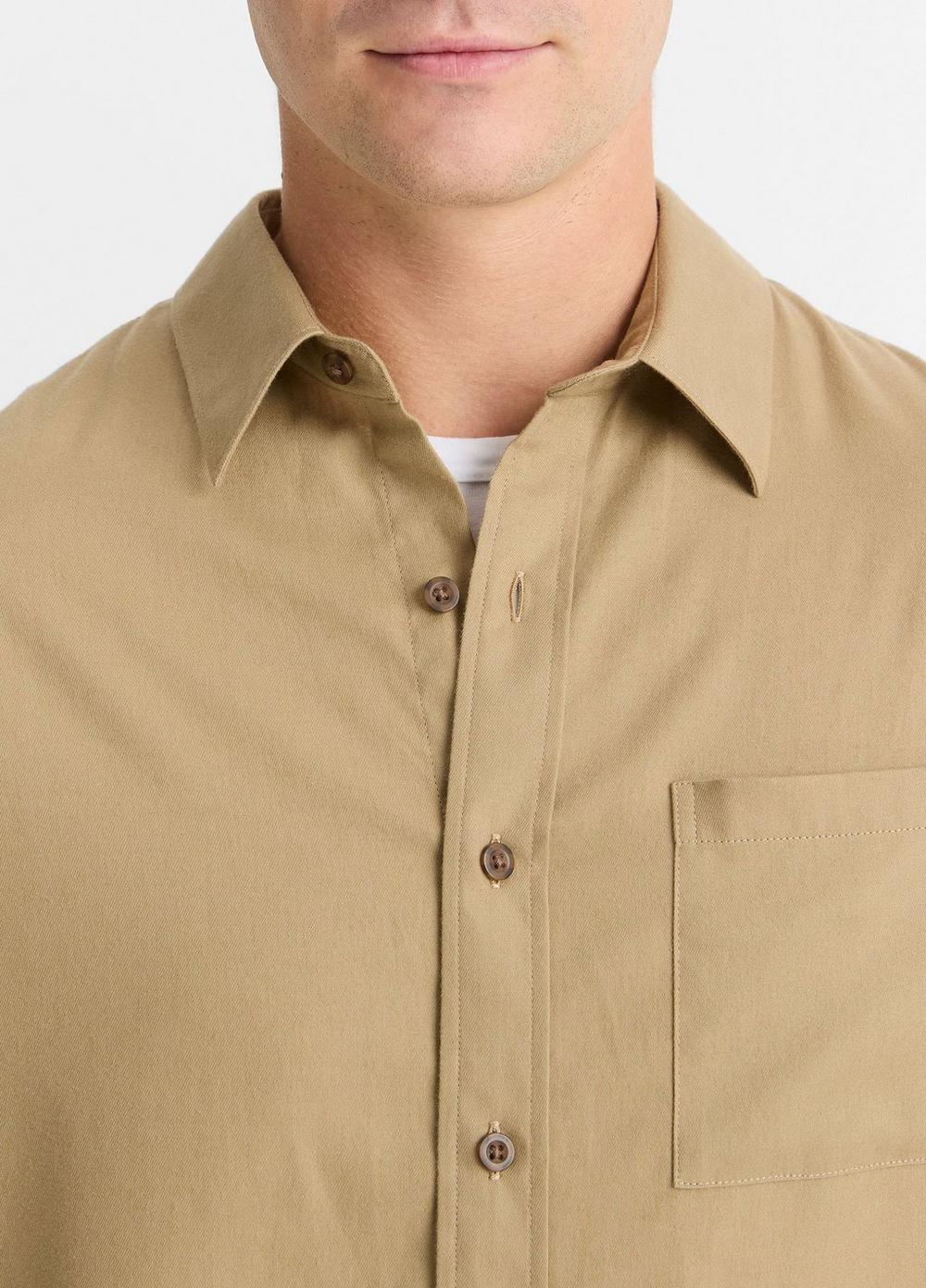 Italian Cotton-Wool Twill Shirt Product Image