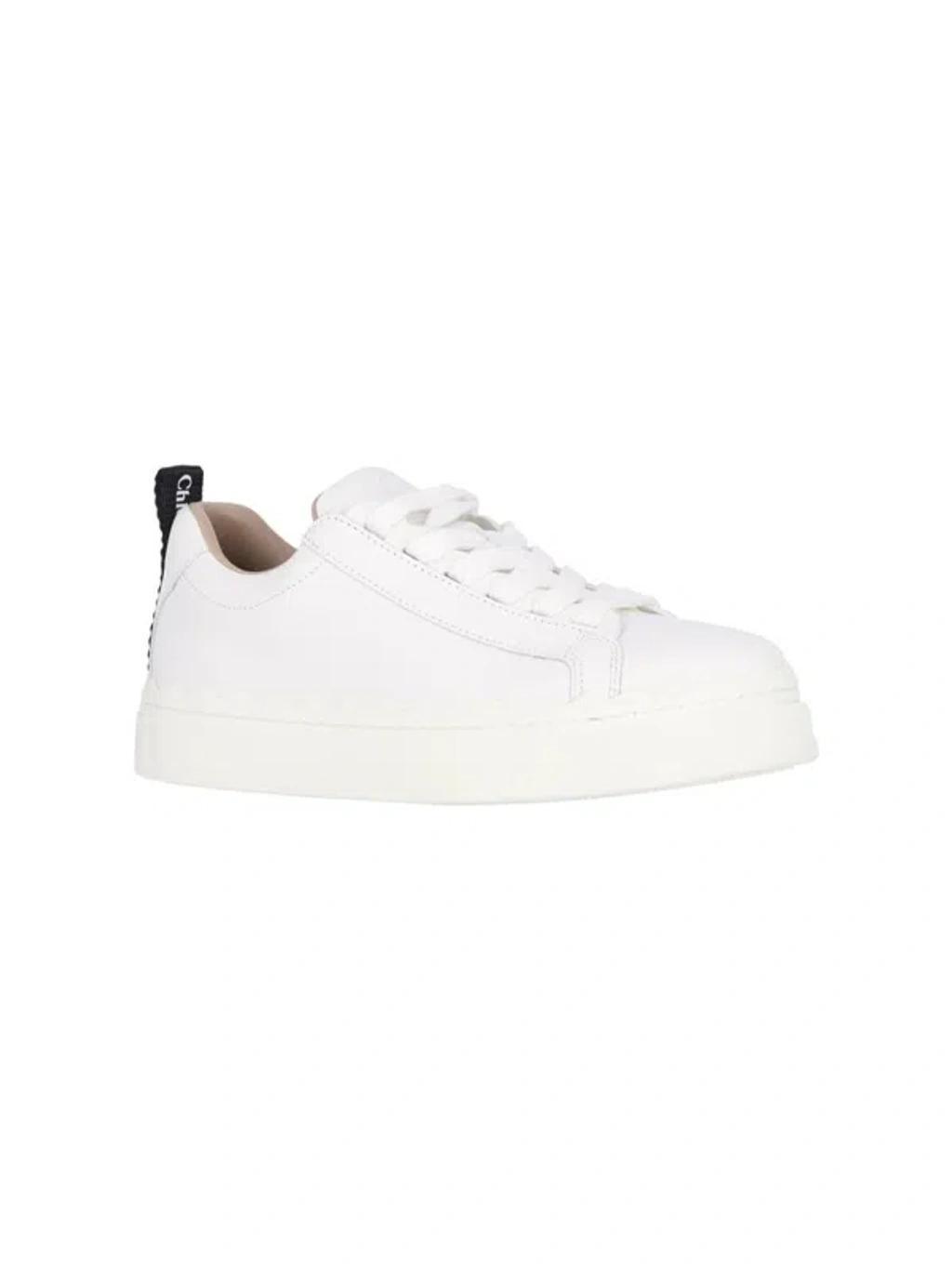 Women's Lauren Leather Sneakers In White Product Image