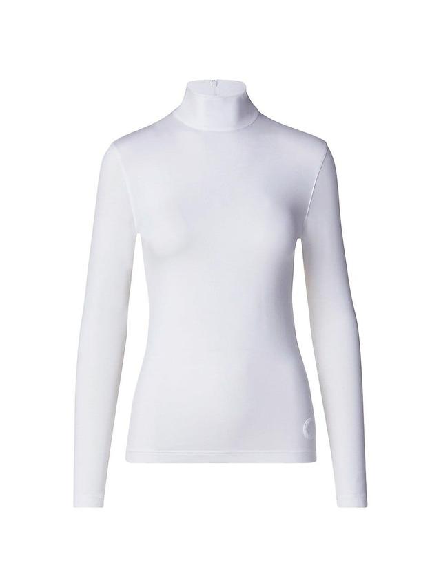 Womens Turtleneck Back Zip Top Product Image