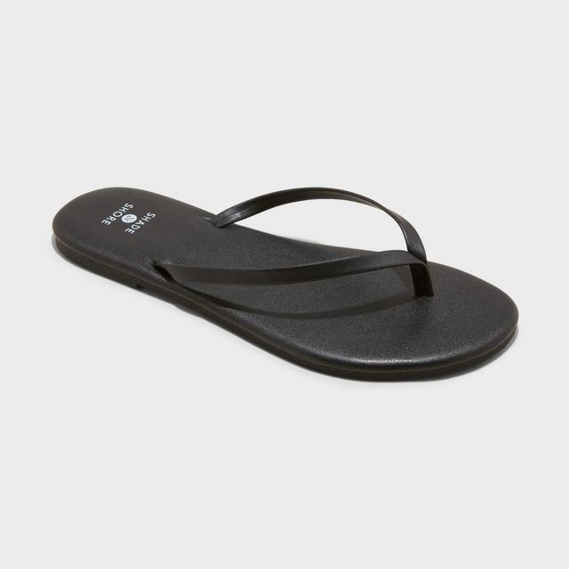 Womens Cali Flip Flop Sandals - Shade & Shore Black 7 Product Image