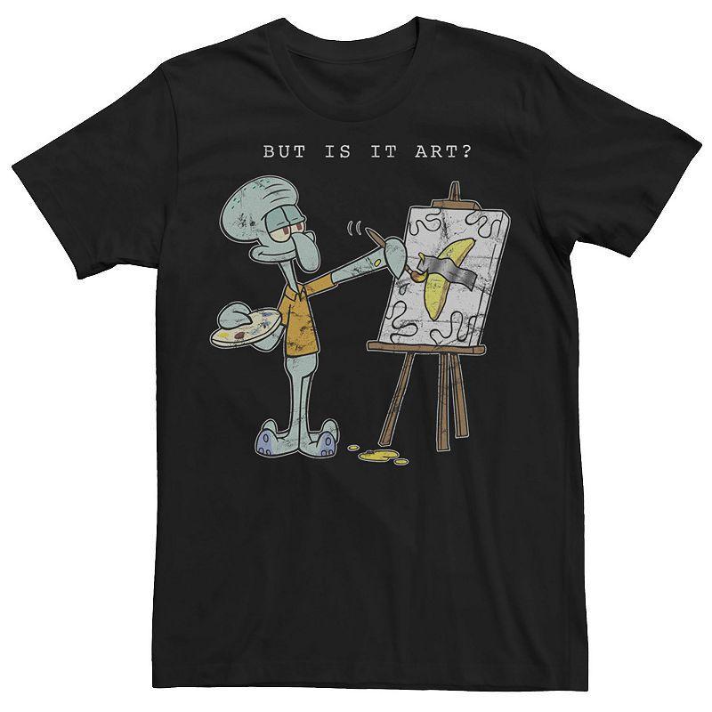 Mens SpongeBob SquarePants Squidward But Is It Art Tee Product Image