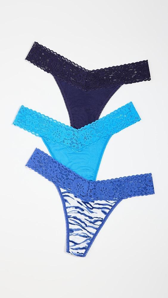 Hanky Panky DreamEase Original Rise Thong 3 Pack | Shopbop Product Image