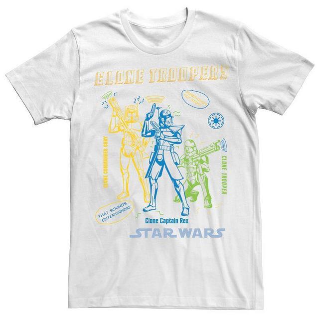 Mens Star Wars: Clone Wars Clone Troopers Doodles Tee Product Image