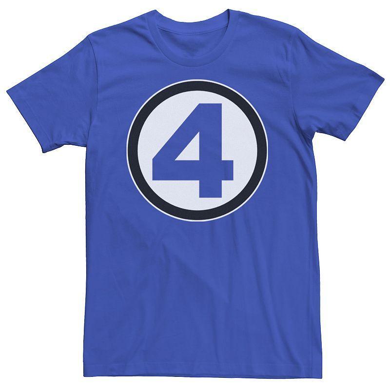 Mens Marvel Fantastic Four Bold Center Chest Logo Tee Product Image