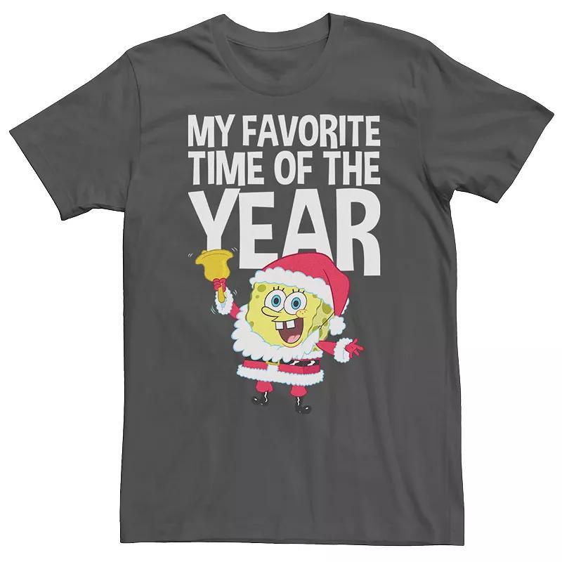 Mens Spongebob Squarepants Santa Christmas Tee Product Image