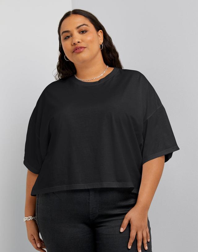 Hanes Originals Women's Cropped T-Shirt (Plus Size) Product Image