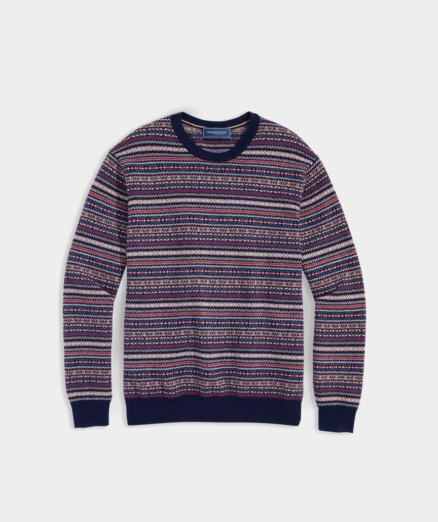 Wool Fair Isle Crewneck Sweater Product Image